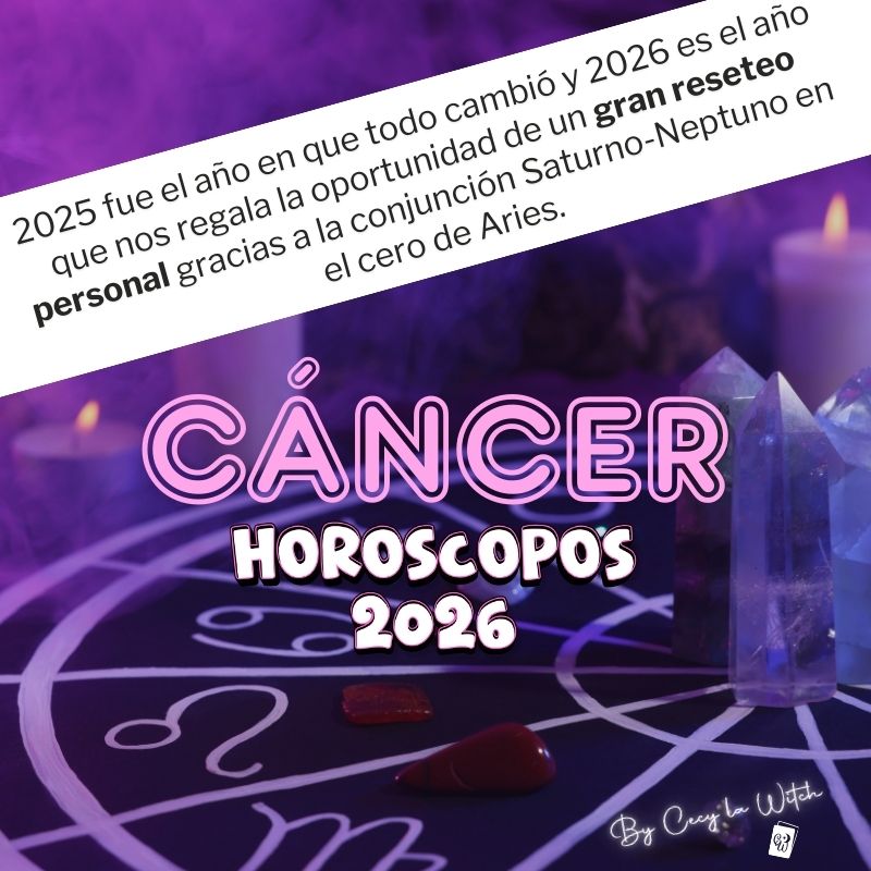 Cáncer Horóscopo 2026