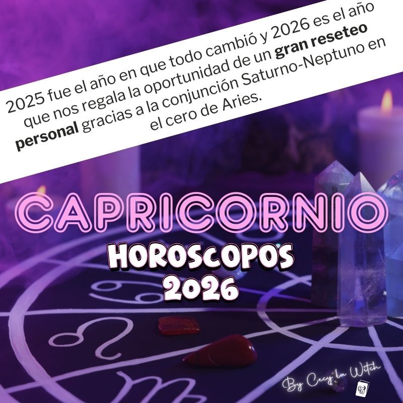 Capricornio Horóscopo 2026