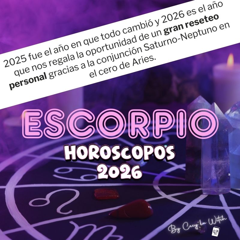 Escorpio Horóscopo 2026